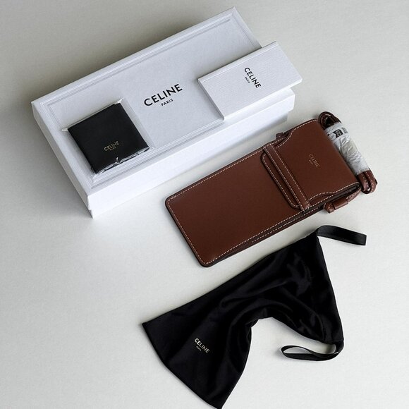 Celine TRIOMPHE Men Sunglasses Gold Green Oval CL40235U 30N NEW AUTHENTIC - Picture 14 of 15